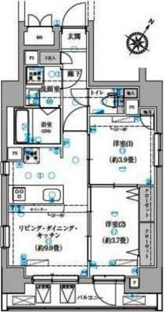 ゼクシア川崎 間取り図画像
