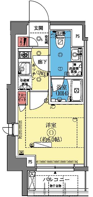 クレイシア横浜ヴェール 間取り図画像
