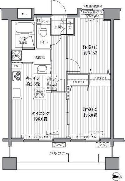 リベルタ港北 間取り図画像