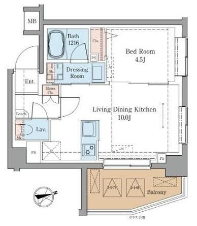 ＬＵＸＥＮＡ＋ＰＡＷＳ藤沢 間取り図画像