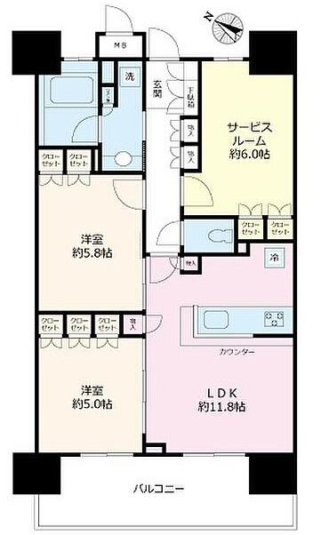 プレシス相模原 間取り図画像