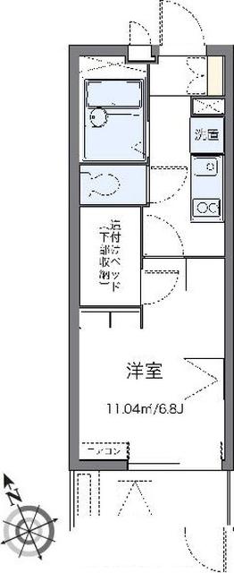 レオパレス片倉大丸 間取り図画像