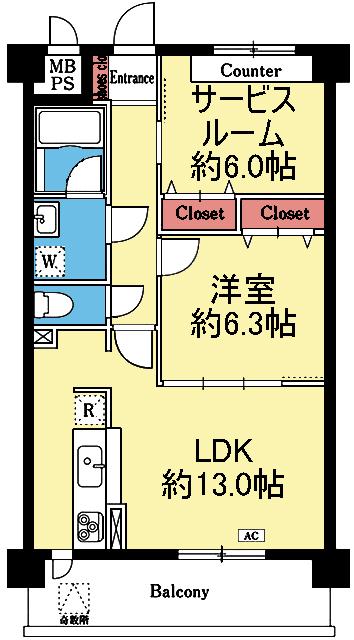サンハイム戸塚 間取り図画像