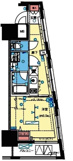 ZOOM横浜桜木町 間取り図画像