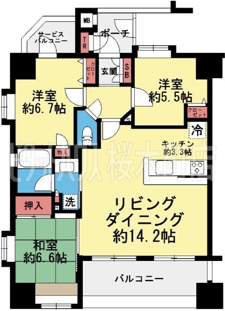 アトランティス本厚木Ⅱ 間取り図画像