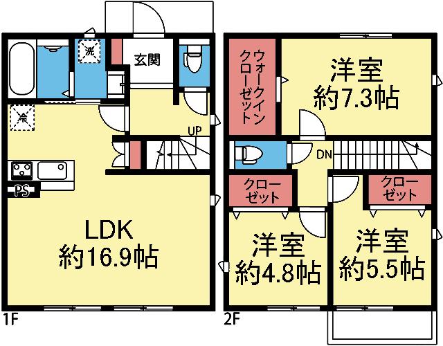 磯子4丁目貸家 間取り図画像
