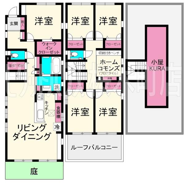 本牧原戸建 間取り図画像