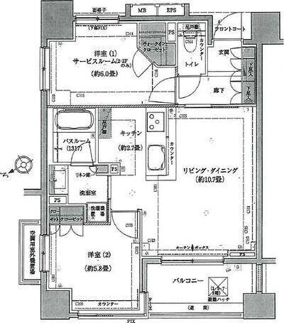 クリオ磯子 間取り図画像