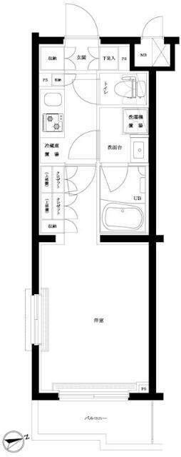 ルーブル武蔵中原参番館 間取り図画像
