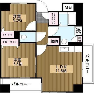 エヴァーグリーン新羽 間取り図画像