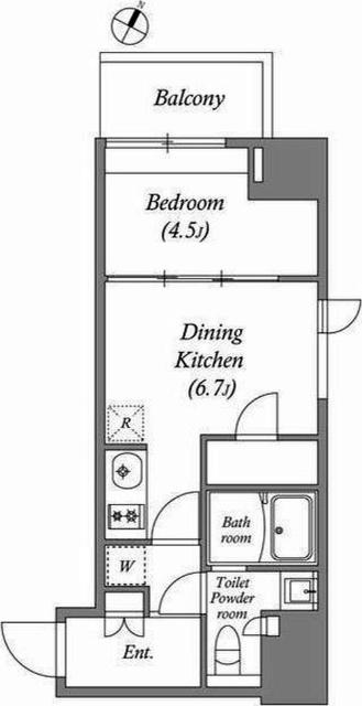 ラクレイス横濱関内 間取り図画像