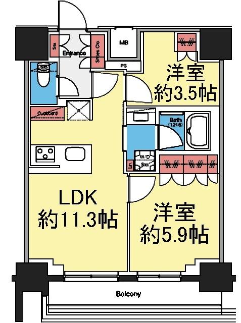 ザ・パークハビオ横浜白楽 間取り図画像