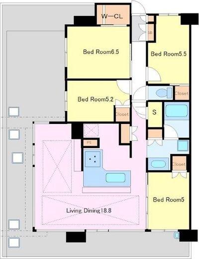 シティテラス横濱長津田 間取り図画像