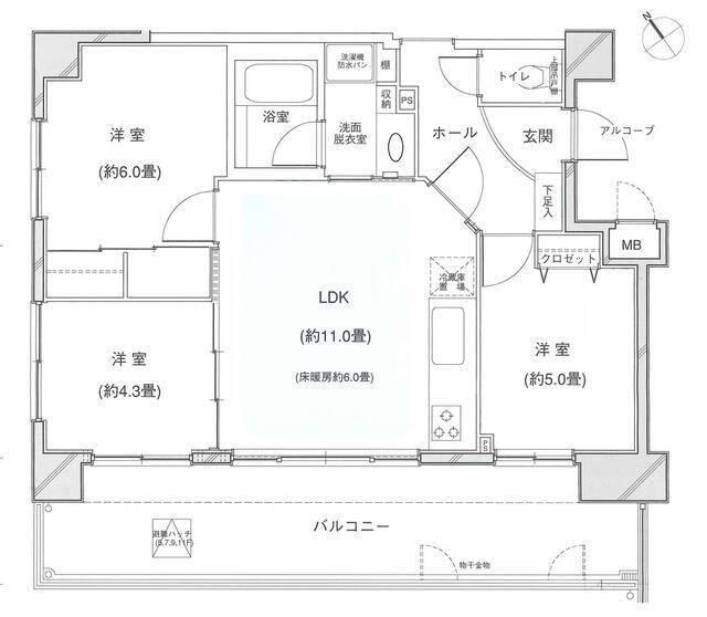 ロワール横濱鶴見 間取り図画像
