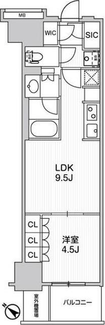 ＷＯＲＶＥ横浜伊勢佐木町 間取り図画像