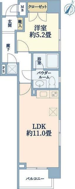 パール新子安 間取り図画像