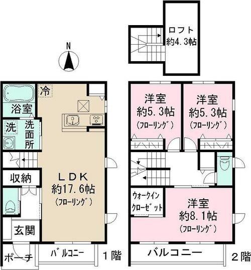 Ｂｅｌｌ　Ｂｏｎｕｍ　Ｃ 間取り図画像