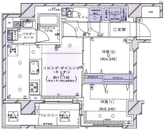 ヴェレーナ横浜反町駅前 間取り図画像