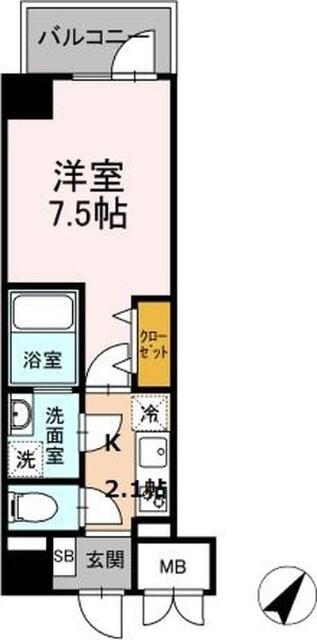 ＴＲＥ　ＬＵＣＥ横濱関内 間取り図画像