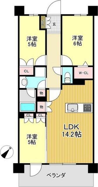 ウエリス三浦海岸 間取り図画像