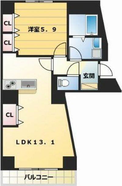 クロシェットボナール 間取り図画像