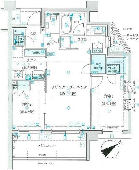 ザ・パークハウス日吉 間取り図画像