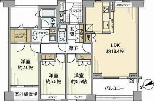 ドレッセ美しの森フロラージュ　ウエストヒル 間取り図画像