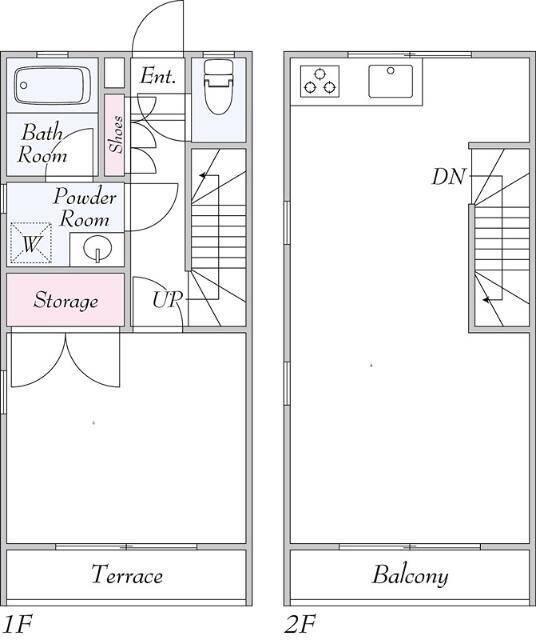 ＳＯＵＴＨ　ＴＯＷＮ　２ 間取り図画像
