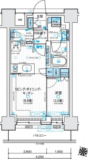 デュオステージ海老名Ⅱ 間取り図画像