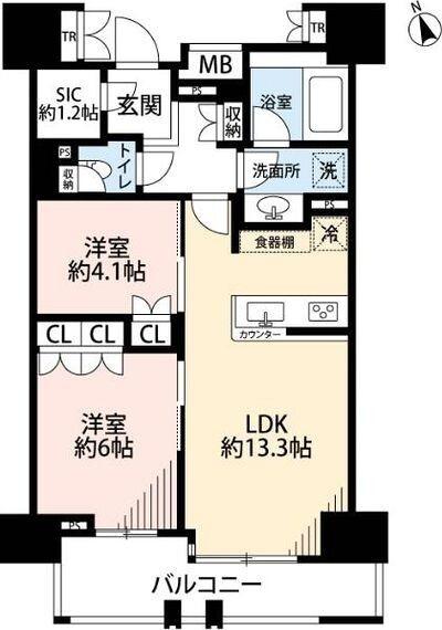 パークホームズ横濱関内 間取り図画像