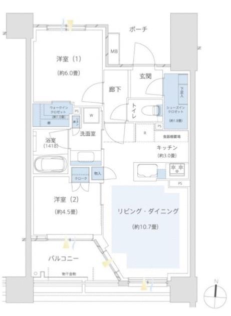 パークホームズ湘南辻堂 間取り図画像