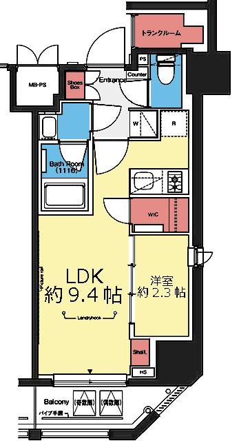 ルフォンプログレ横浜関内 間取り図画像