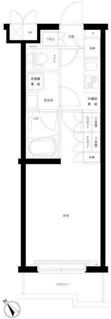 ルーブル溝の口伍番館 間取り図画像