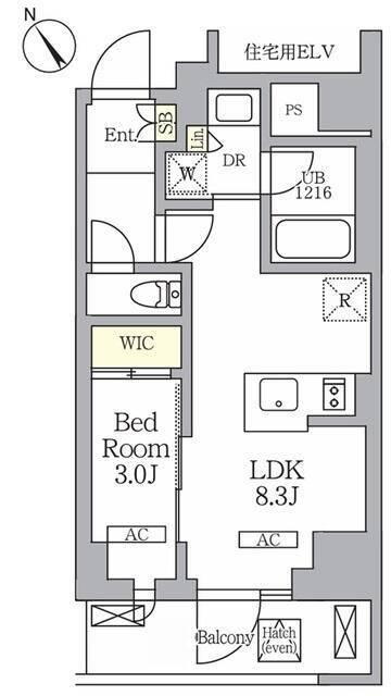 ジオエント横浜関内 間取り図画像