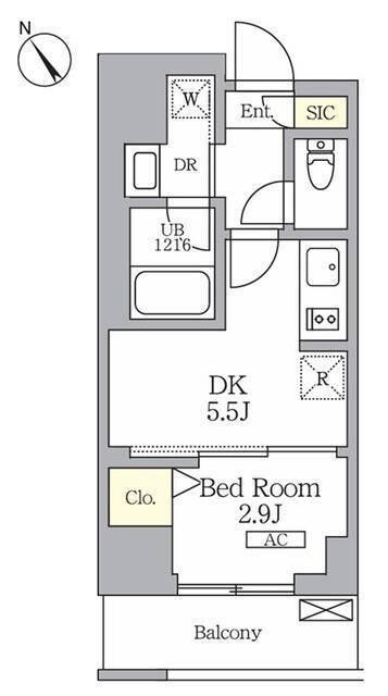 ジオエント横浜関内 間取り図画像
