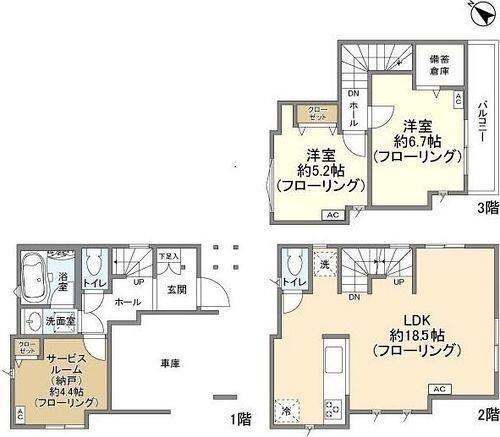 Ｋｏｌｅｔ新川崎 間取り図画像