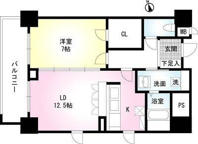 ノース清水 間取り図画像
