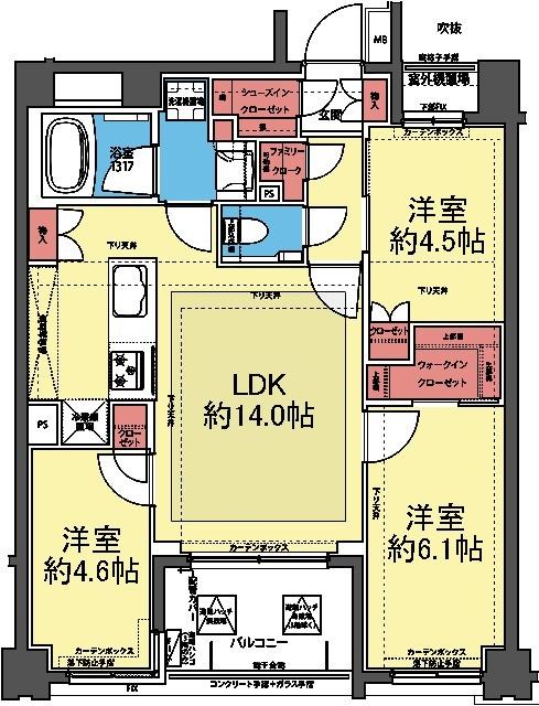 KDXレジデンス横濱紅葉坂 間取り図画像