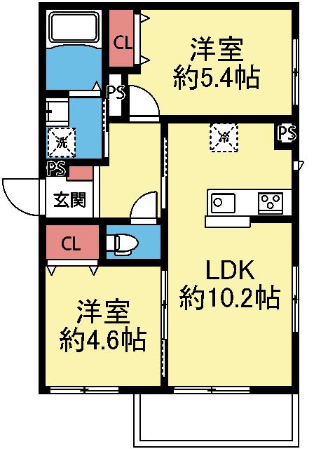 ル・シエル・ブルー 間取り図画像