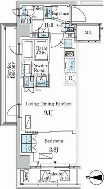 ラティエラ武蔵小杉 間取り図画像