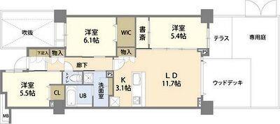ヴェレーナ横浜三ツ沢 間取り図画像