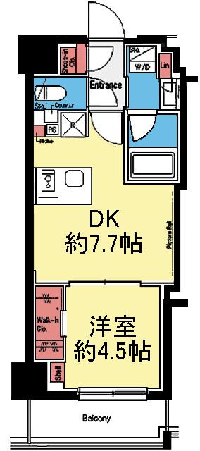 ザ・パークハビオ横浜東神奈川 間取り図画像