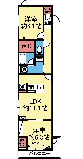 ホープハイツ 間取り図画像