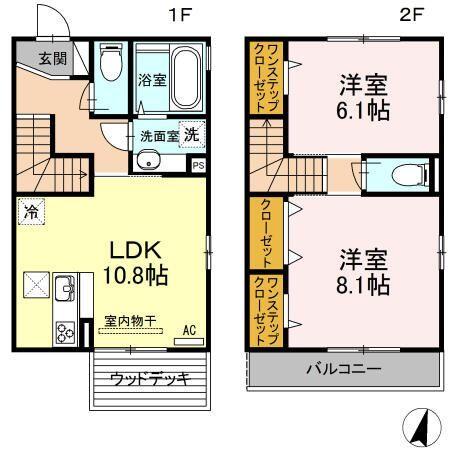 リヴェール美しが丘 間取り図画像