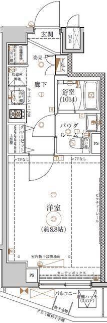 パティーナウィリア武蔵小杉 間取り図画像