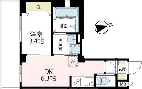 フェンテ．Ｓ 間取り図画像