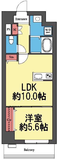 N-flats横浜関内Ⅱ 間取り図画像