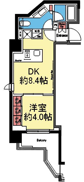 ザ・パークハビオ横浜東神奈川 間取り図画像