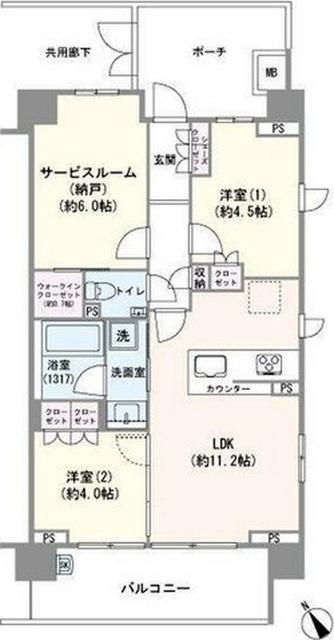 ガーラ・レジデンス川崎プルミエ 間取り図画像