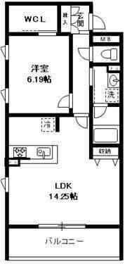 ＬＩＥＶＥ　ＦＲＯＲＡ　Ｋ 間取り図画像